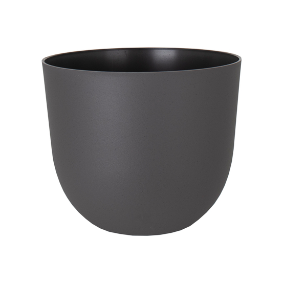 Pot rond Havana Natural en plastique coloris Vulcain H.33,2 x Ø.40cm