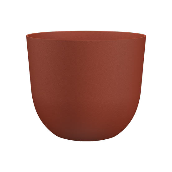 Pot rond Havana Natural plastique coloris Terre cuite H.33,2 x Ø.40cm