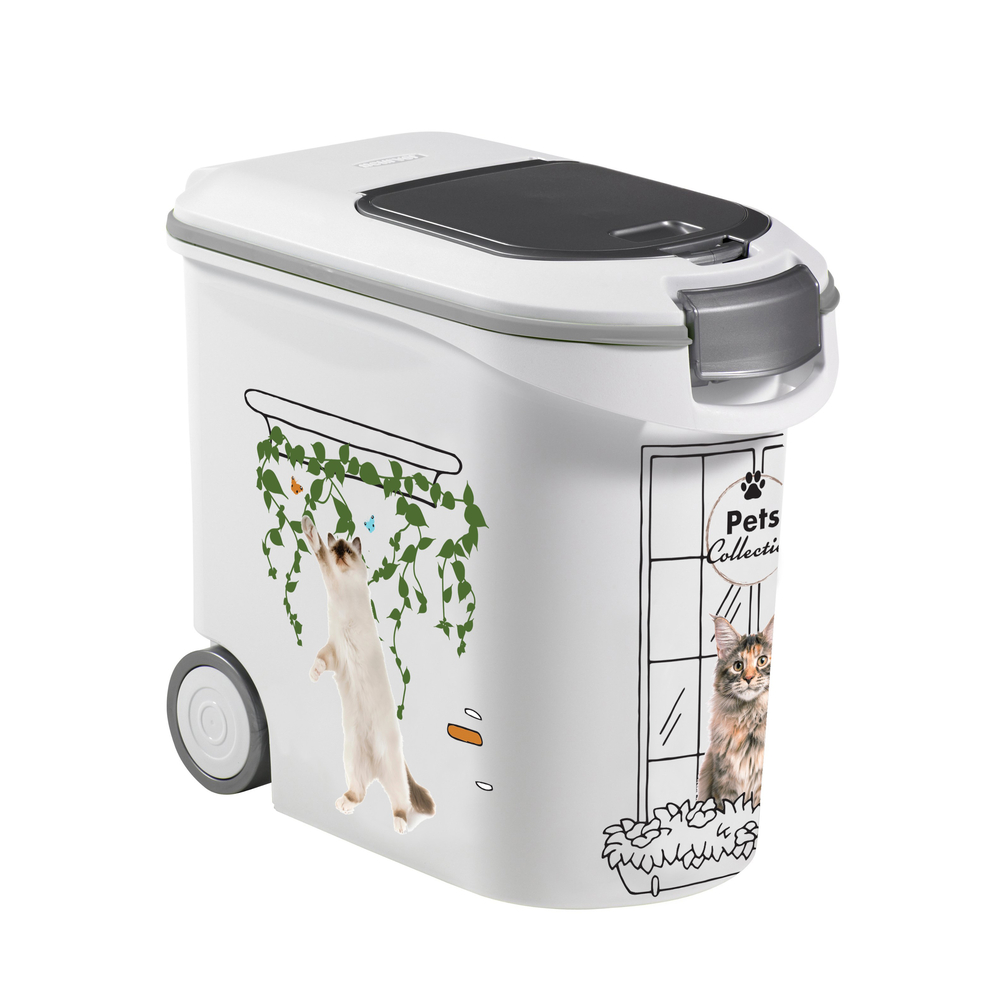 Conteneur à croquettes - 12kg / 35L - pets collection - chat