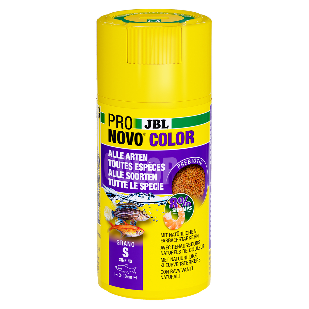 Aliment Pronovo Color Grano pour poissons d'aquarium S 100ml