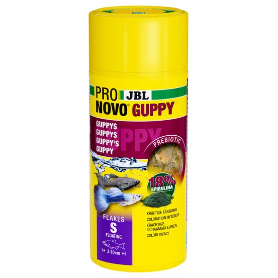 Pronovo Guppy Flakes S, aliment pour poissons d'aquarium - 250ml