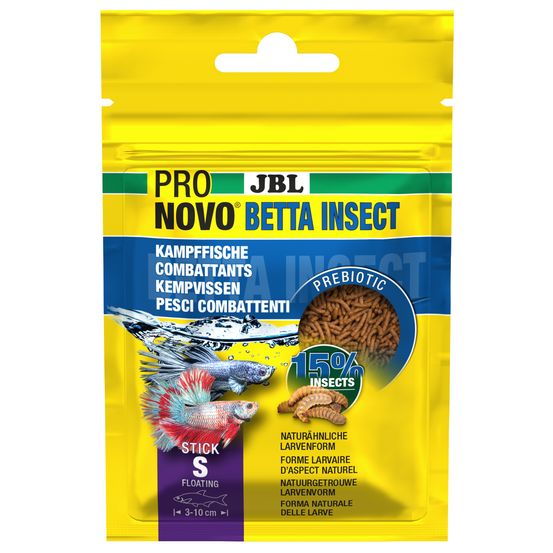 Pronovo Betta Insect Stick S, aliment pour poissons combattants - 20ml