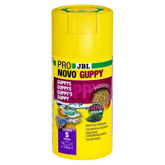 Pronovo Guppy Grano S, aliment pour poissons d'aquarium - 100ml