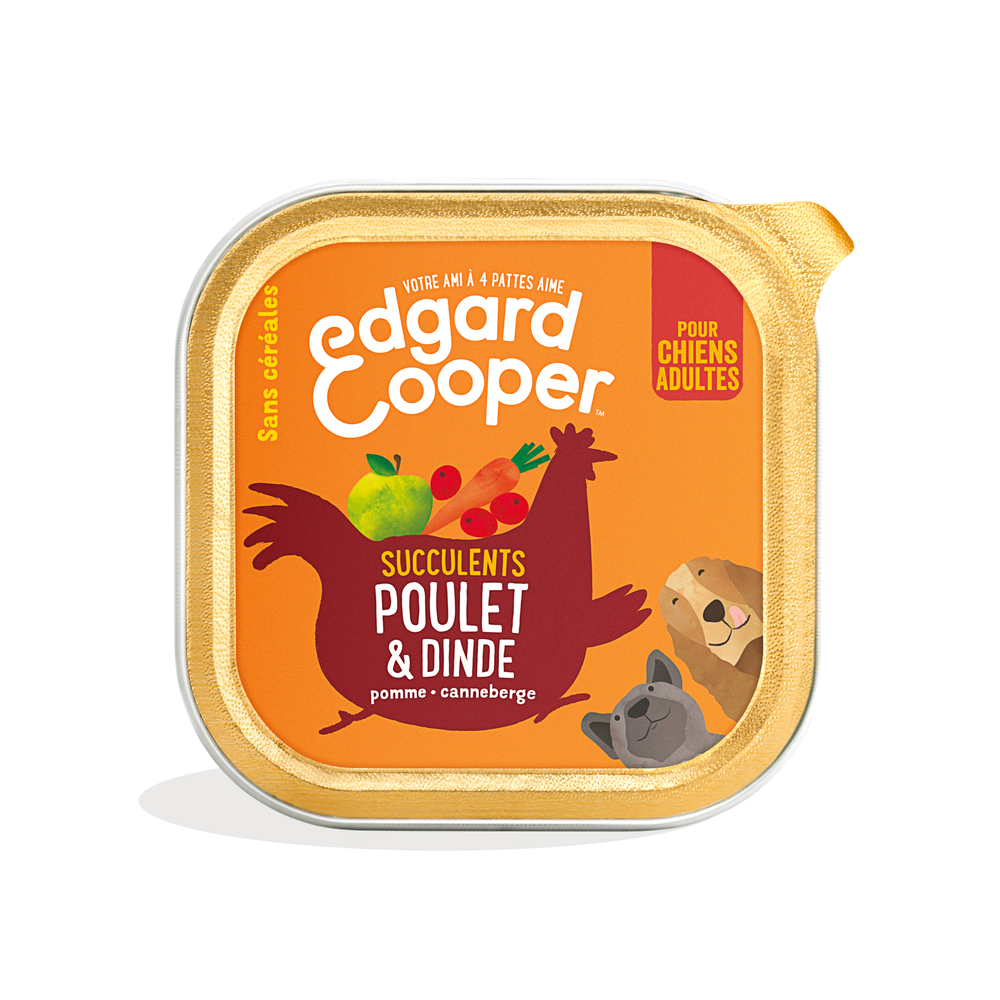 Patée poulet & dinde pour chien adulte 300g