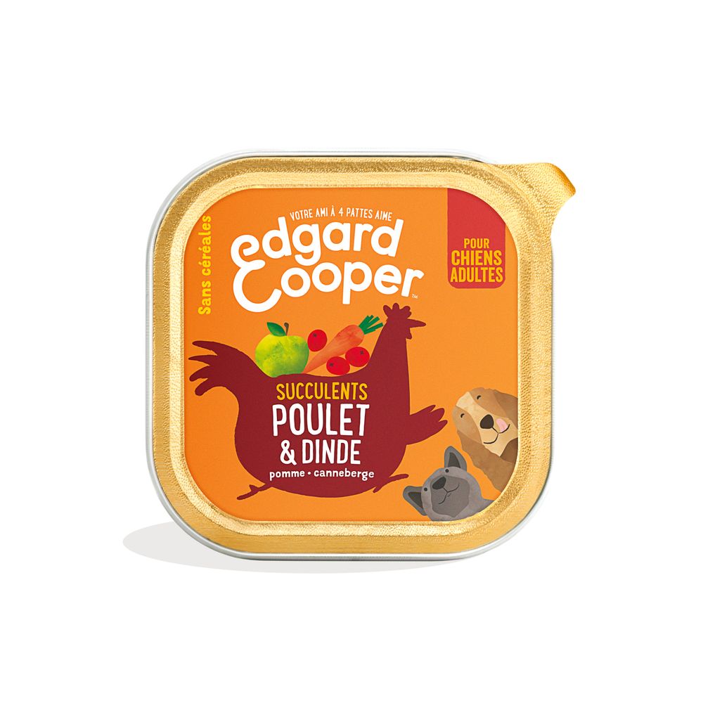 Patée poulet & dinde pour chien adulte 300g