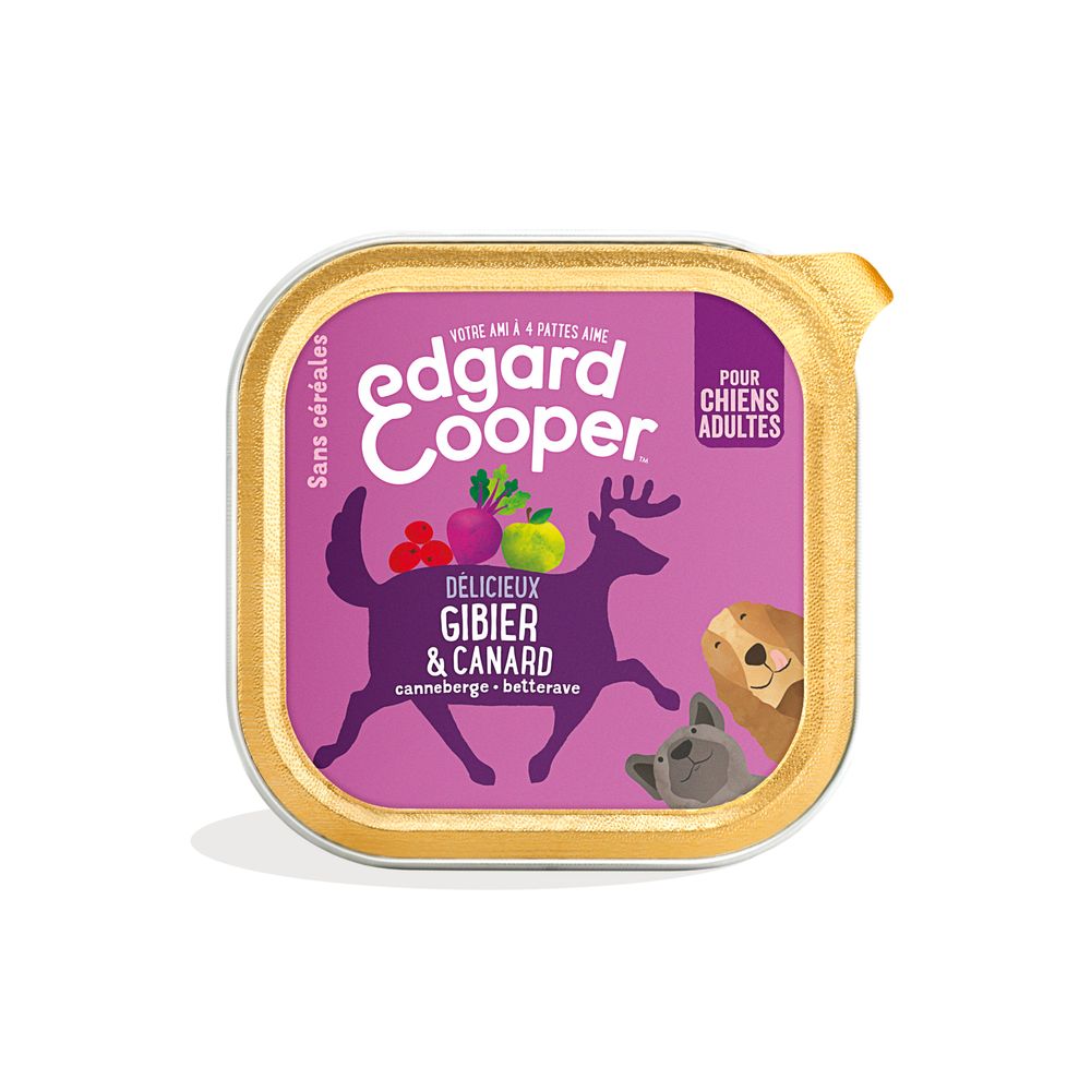 Patée gibier & canard pour chien adulte 300g