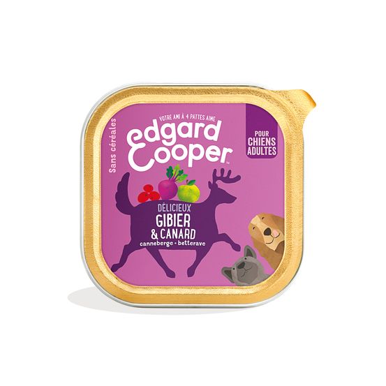 Patée gibier & canard pour chien adulte 300g