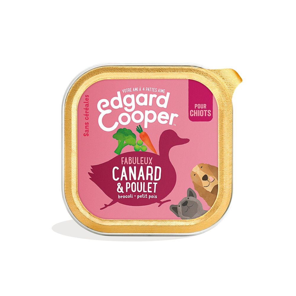 Patée canard & poulet pour chiot 300g
