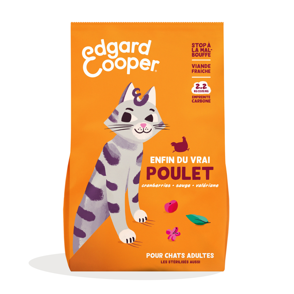 Croquettes poulet pour chat adulte 4kg