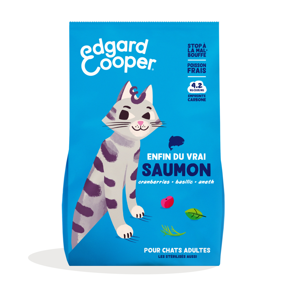 Croquettes saumon pour chat adulte 4kg