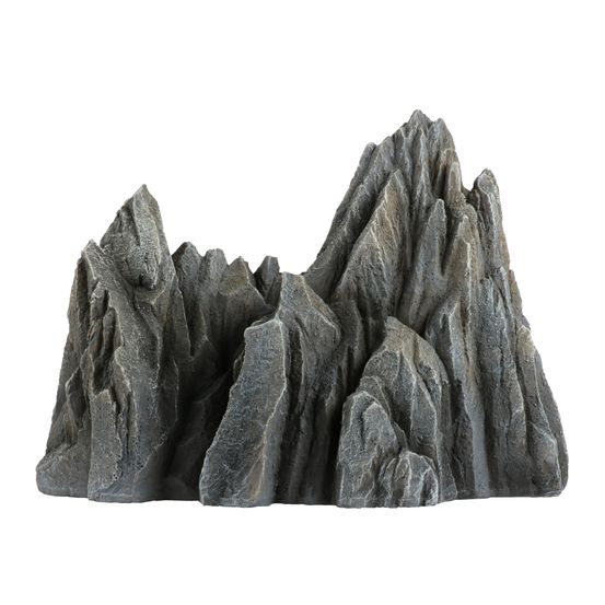 Rocher de Patagonie L, décor d'aquarium, coloris anthracite - L.27cm