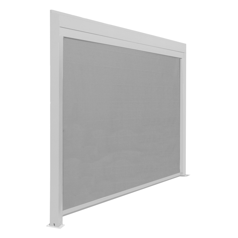 Rideau pour pergola blanc - 3 m