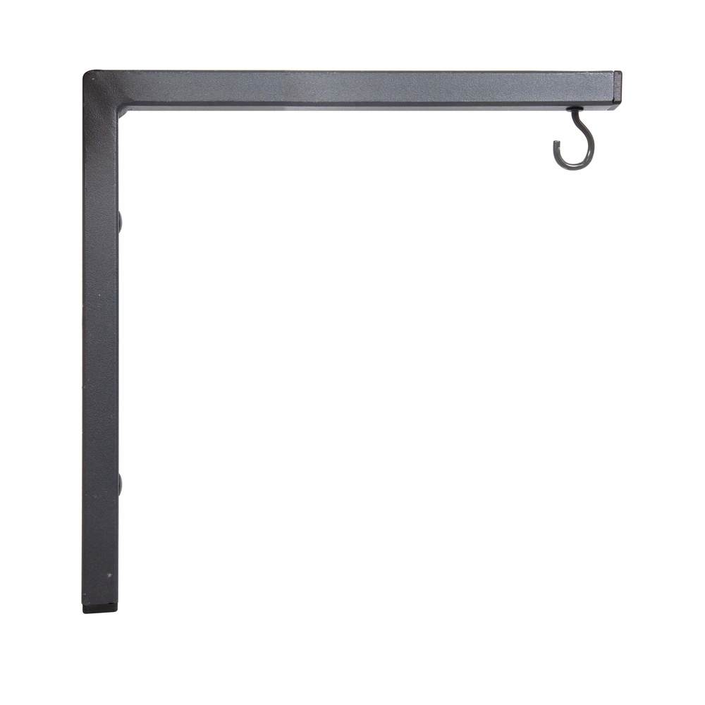 Potence tube carré Moderne en acier anthracite - 30x30,5cm