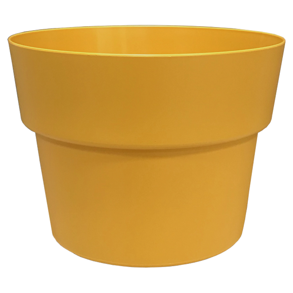 Pot rond CocoriPot, coloris pollen Ø 23 x H. 17 cm