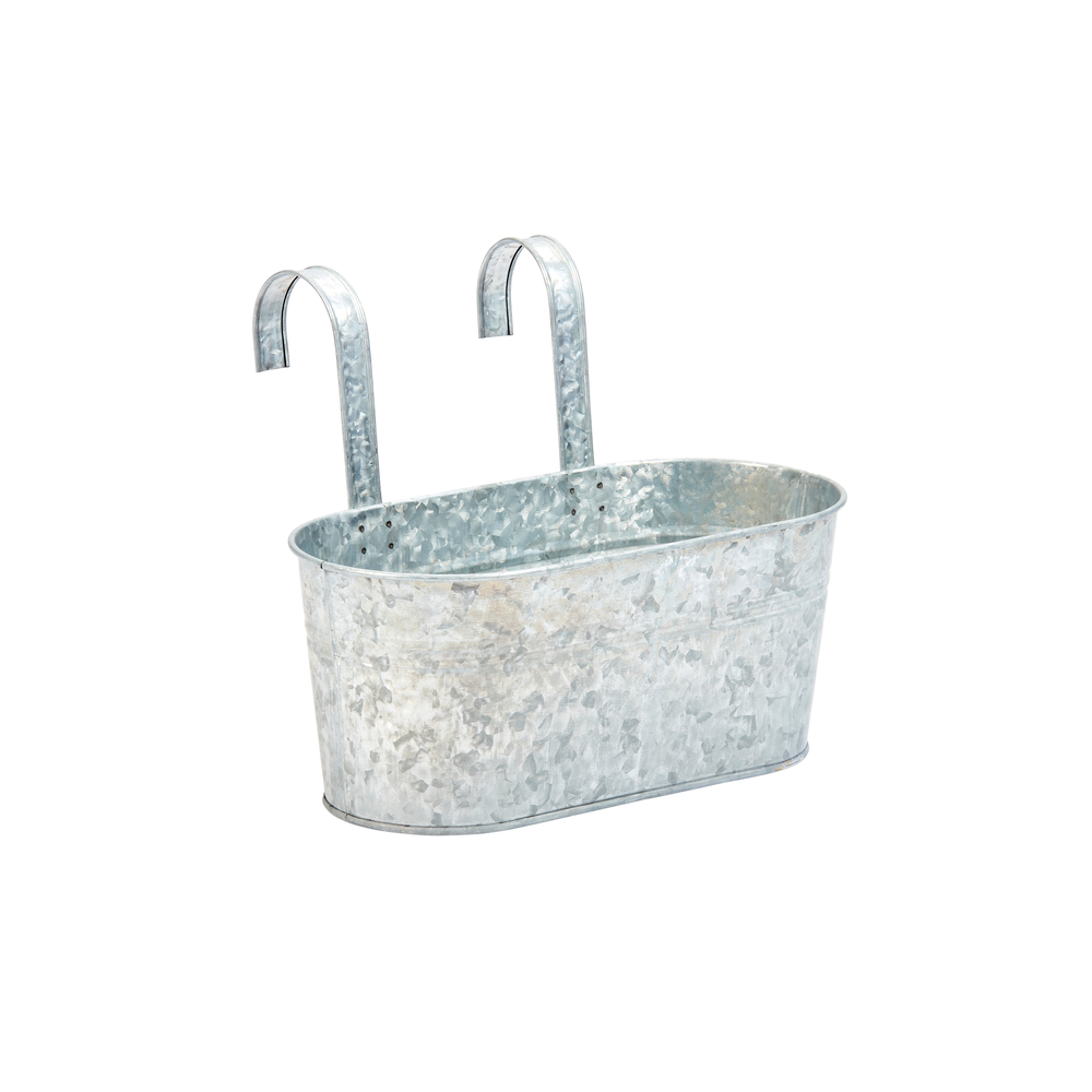 Jardinière suspendue en acier galvanisé - L.33 cm