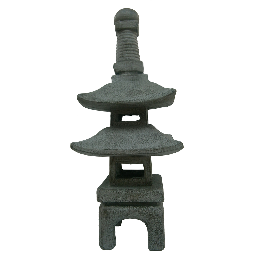 Pagode en fibre d'argile H. 60cm