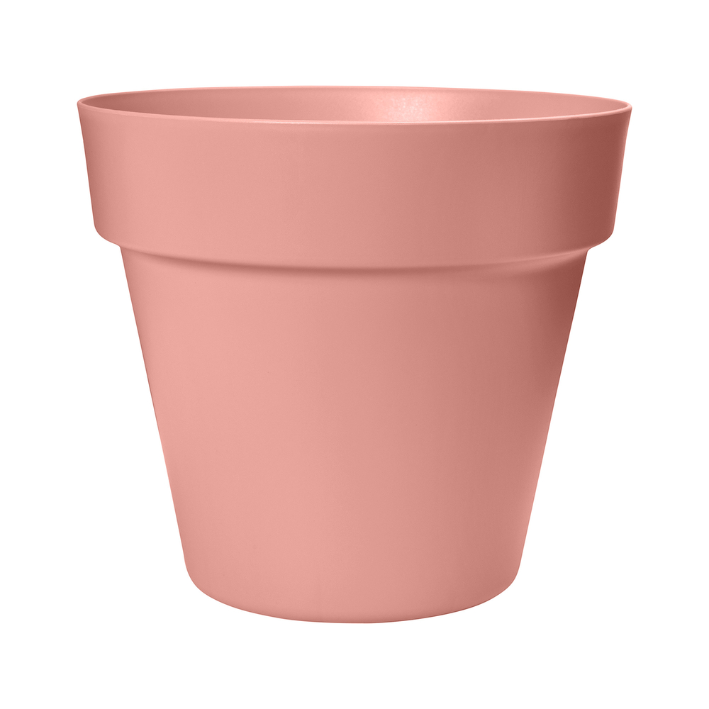 Pot de fleurs en plastique 100% recyclé Paris rose - D.40cm