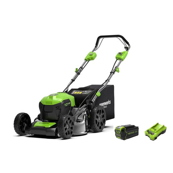 Tondeuse sur batterie 40V coupe 46cm 4AH