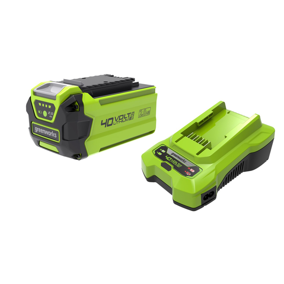 Starter kit 40V, 1 batterie 2Ah + 1 chargeur 2A