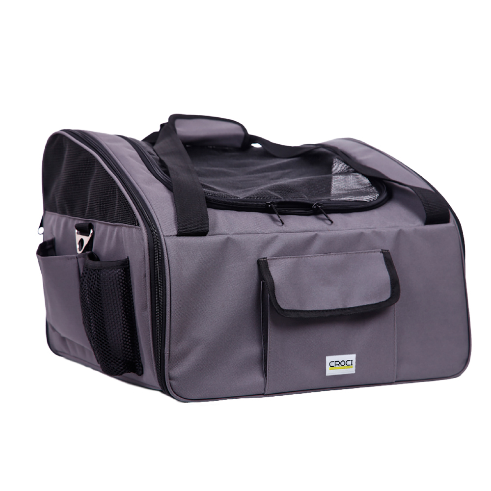 Sac de transport Passenger noir pour chien en polyester 41x34x30 cm