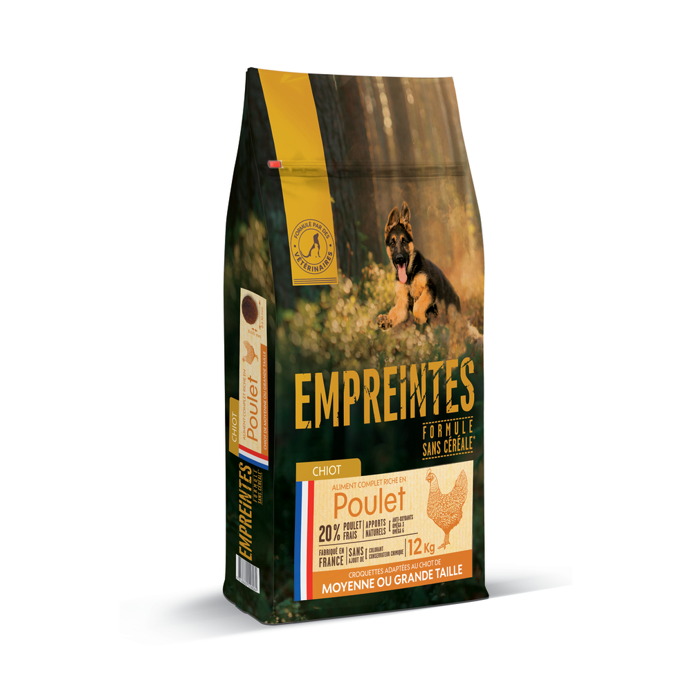 Croquettes Chiot moyenne & grande taille poulet sans céréales 12kg