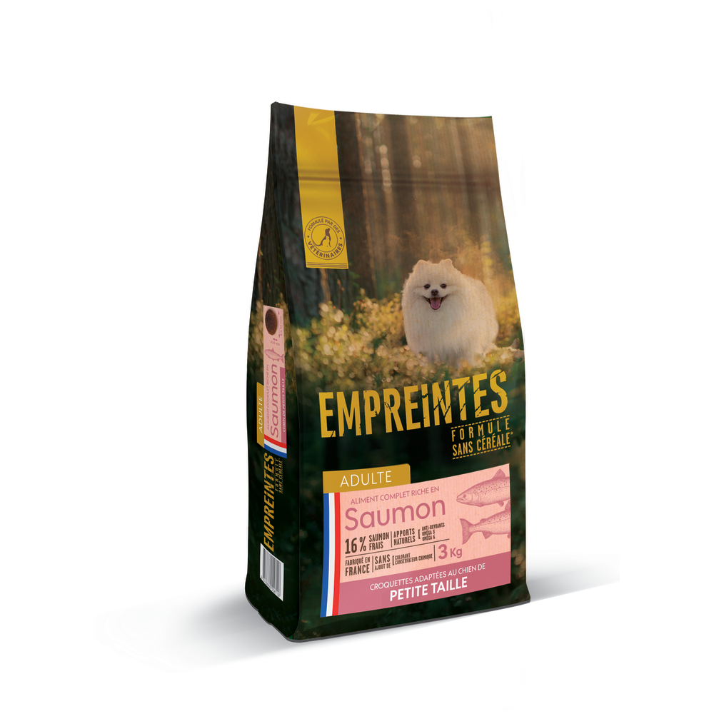 Croquettes pour chien adulte Petite taille au saumon sans céréales 3kg