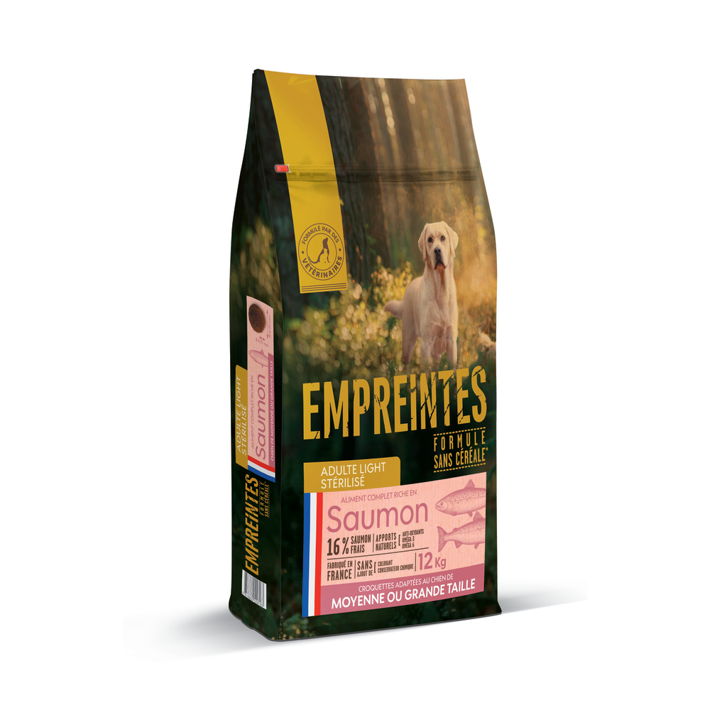 Croquettes Chien stérilisé moyenne & grande taille sans céréales 12kg