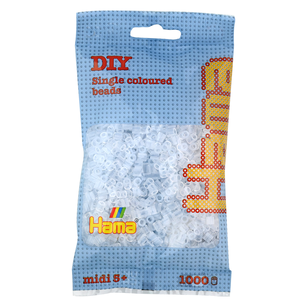 Jeu créatif-Midi Sachet 1000 perles transp