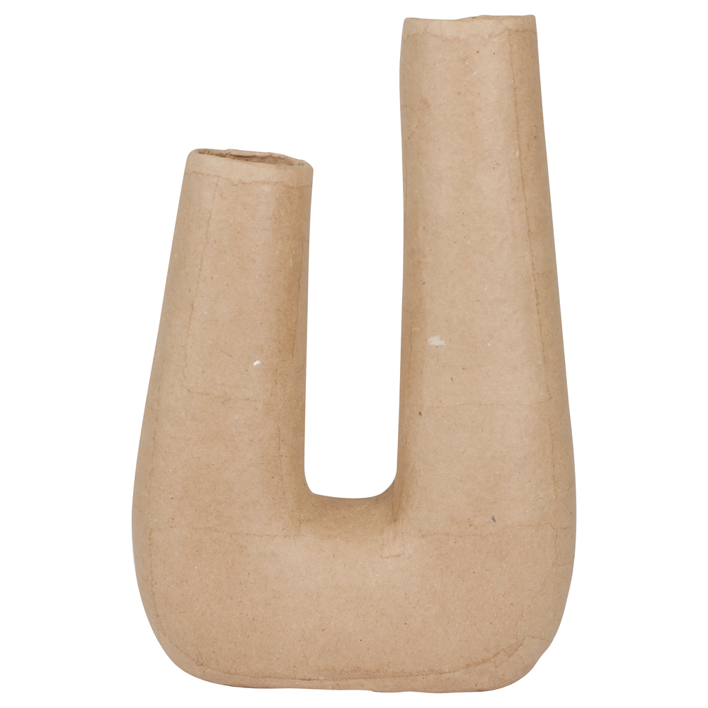 Vase double en papier mâché à décorer H.25cm