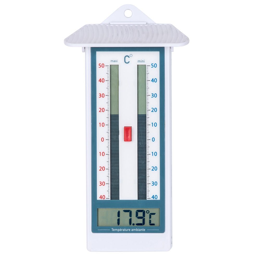 Thermomètre mini-maxi à colonne digitale 
