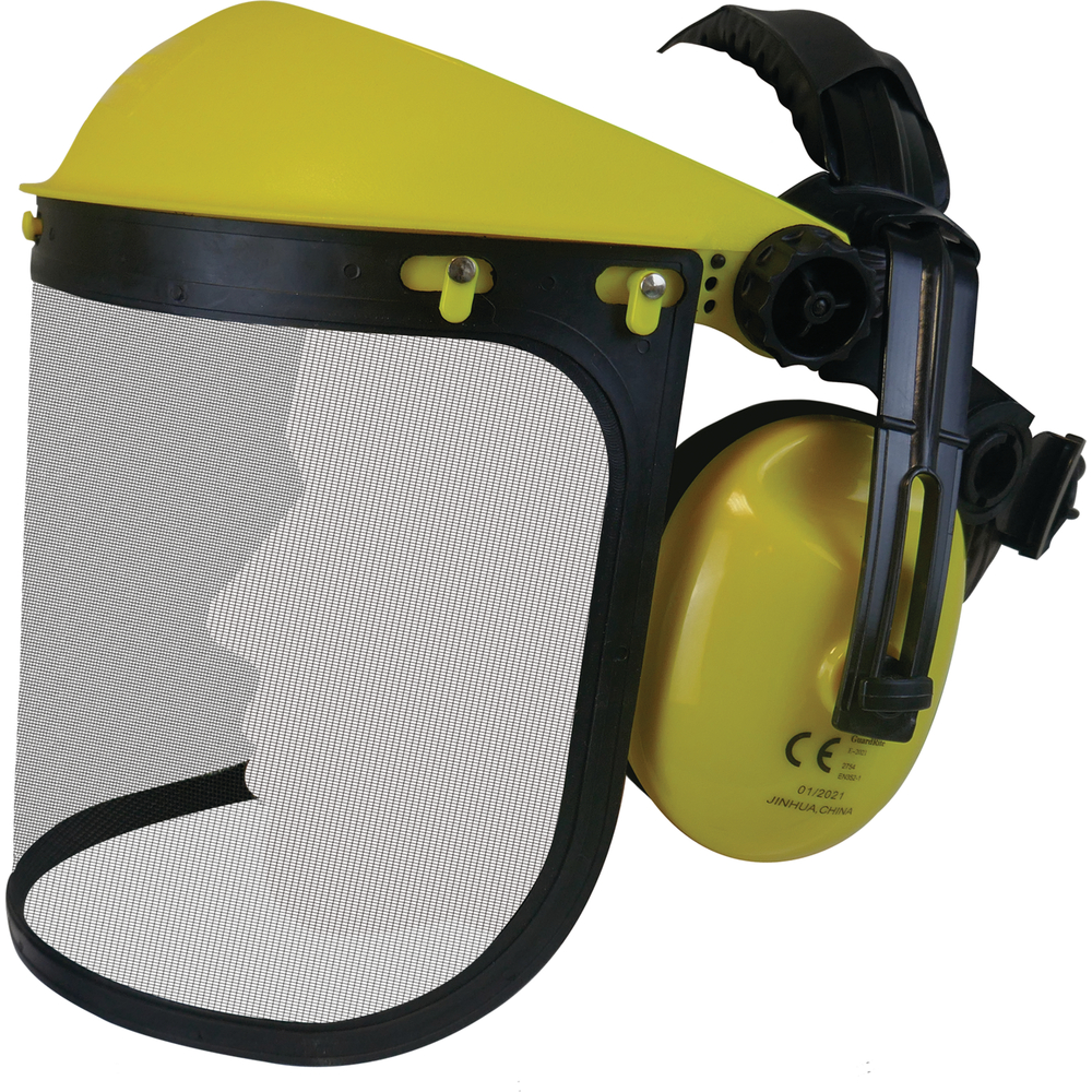 Visière de protection + casque anti-bruit techni-power