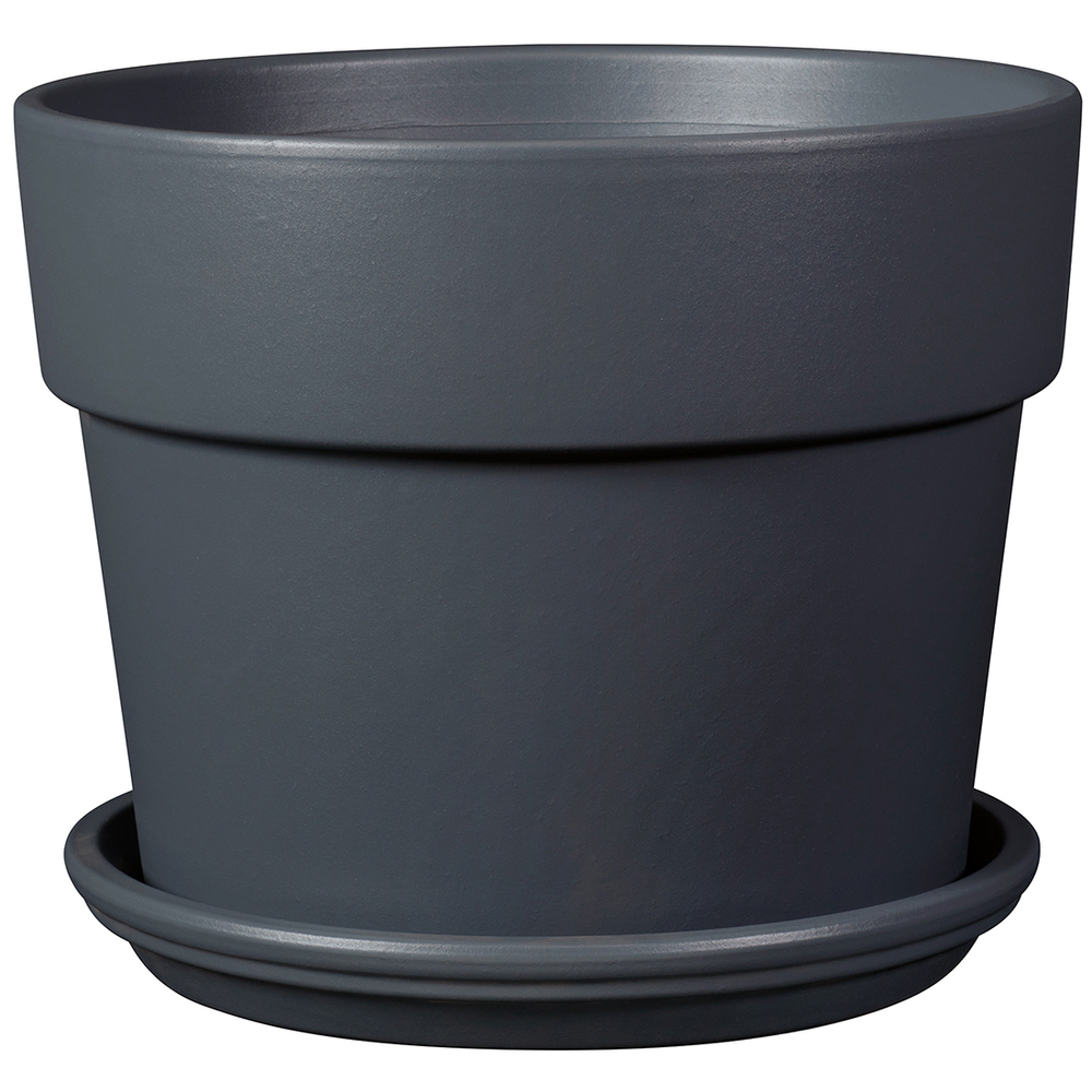 Kit Pot Perfetto Bigband avec Soucoupe coloris Cendre Ø.39cm