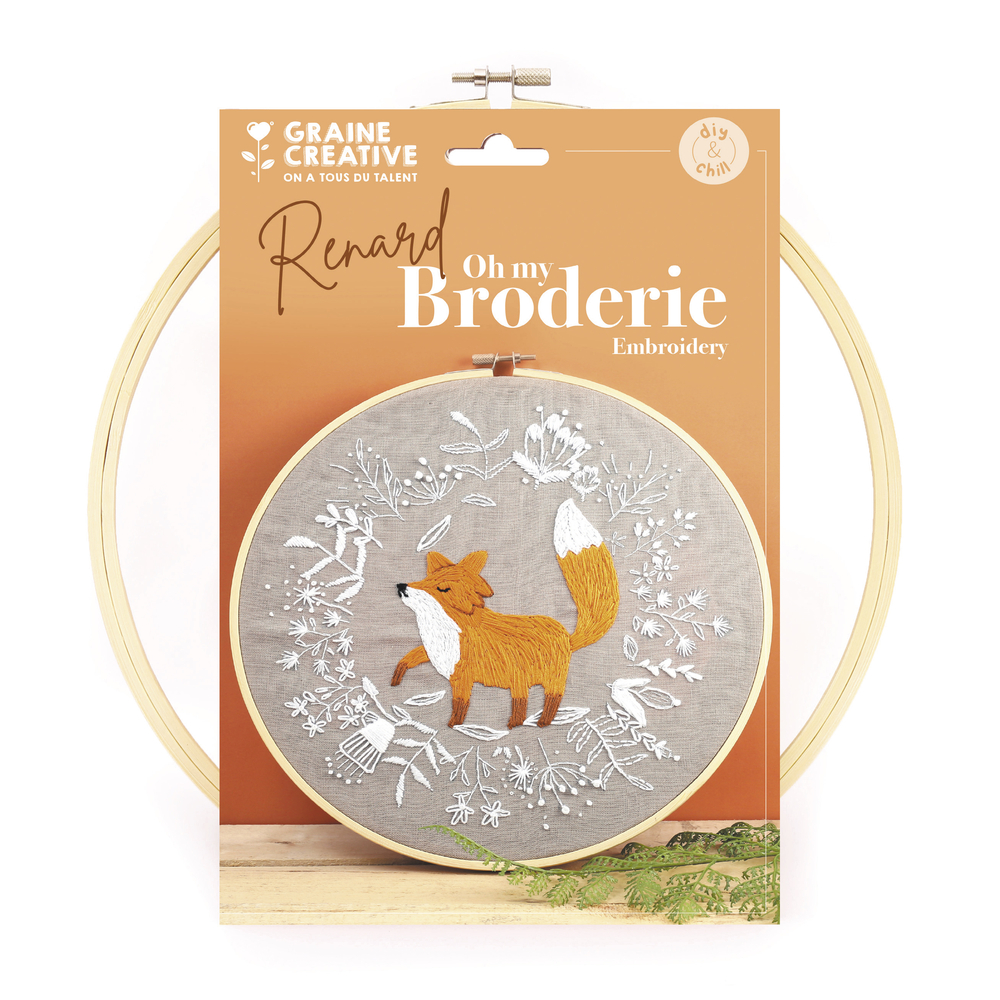 Kit Broderie renard 280 x 290 x 20 mm