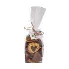 Sachet Duo de petits cœurs en chocolat avec biscuit ou guimauve 150g