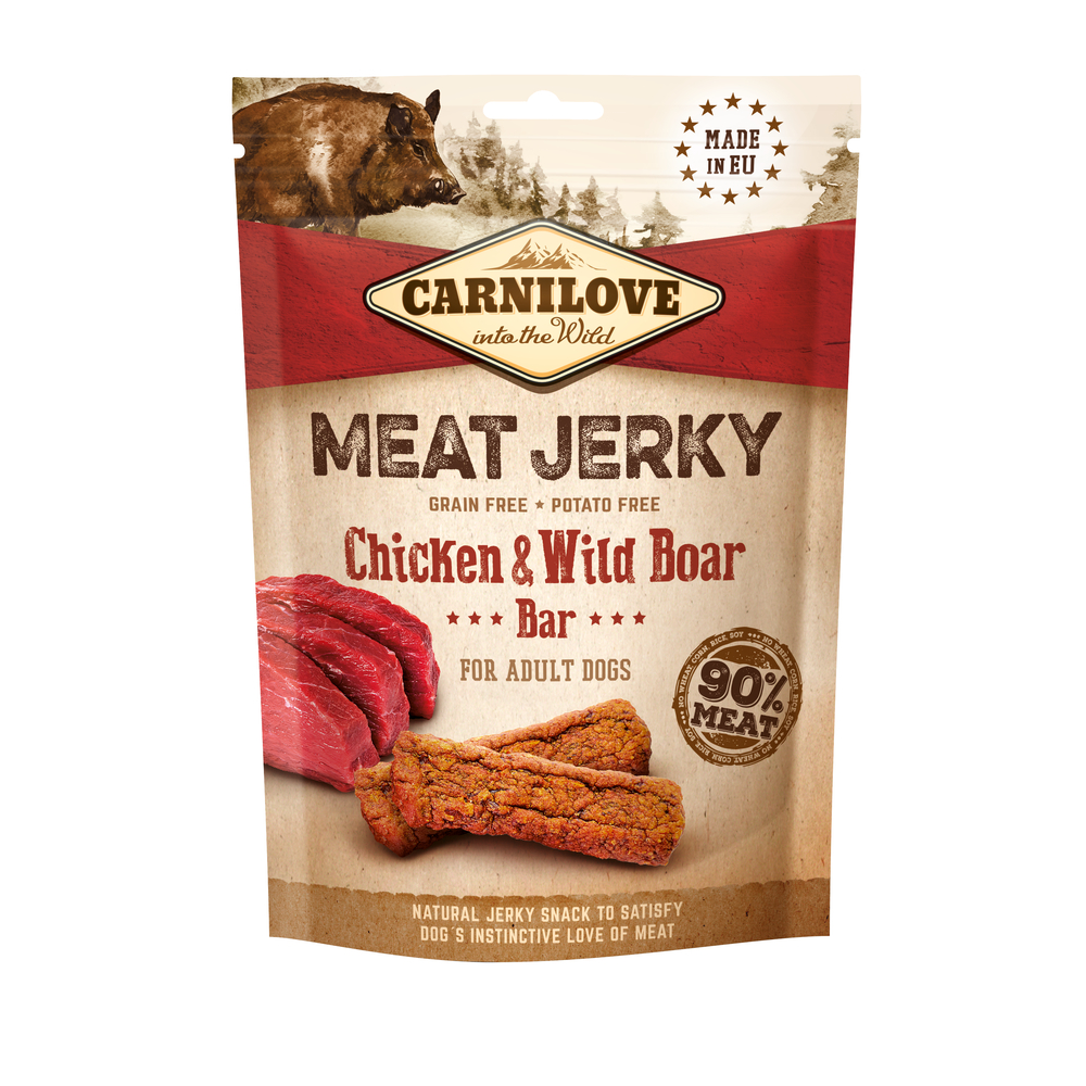 Carnilove Jerky Jerky Barre Proteinee Poulet / Sanglier 100 Gr