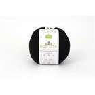 Fil Eco Vita coton recyclé noir pour aiguilles/crochet 4-5 mm - 100 g