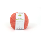 Fil Eco Vita coton recyclé orange pour aiguilles/crochet 4-5 mm 100 g