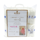 Pelotes Knitty 100 % acrylique écru pour aiguilles/crochet 4 mm - x 10