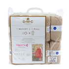 Pelotes Knitty 100% acrylique beiges pour aiguilles/crochet 4 mm x 10