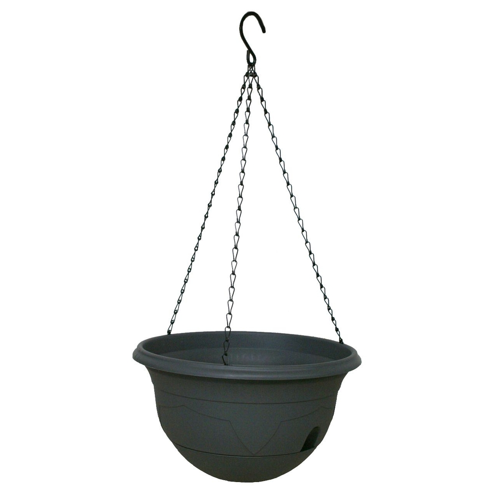 Suspension Pot Millésia Ø28cm à réserve d'eau - Ardoise