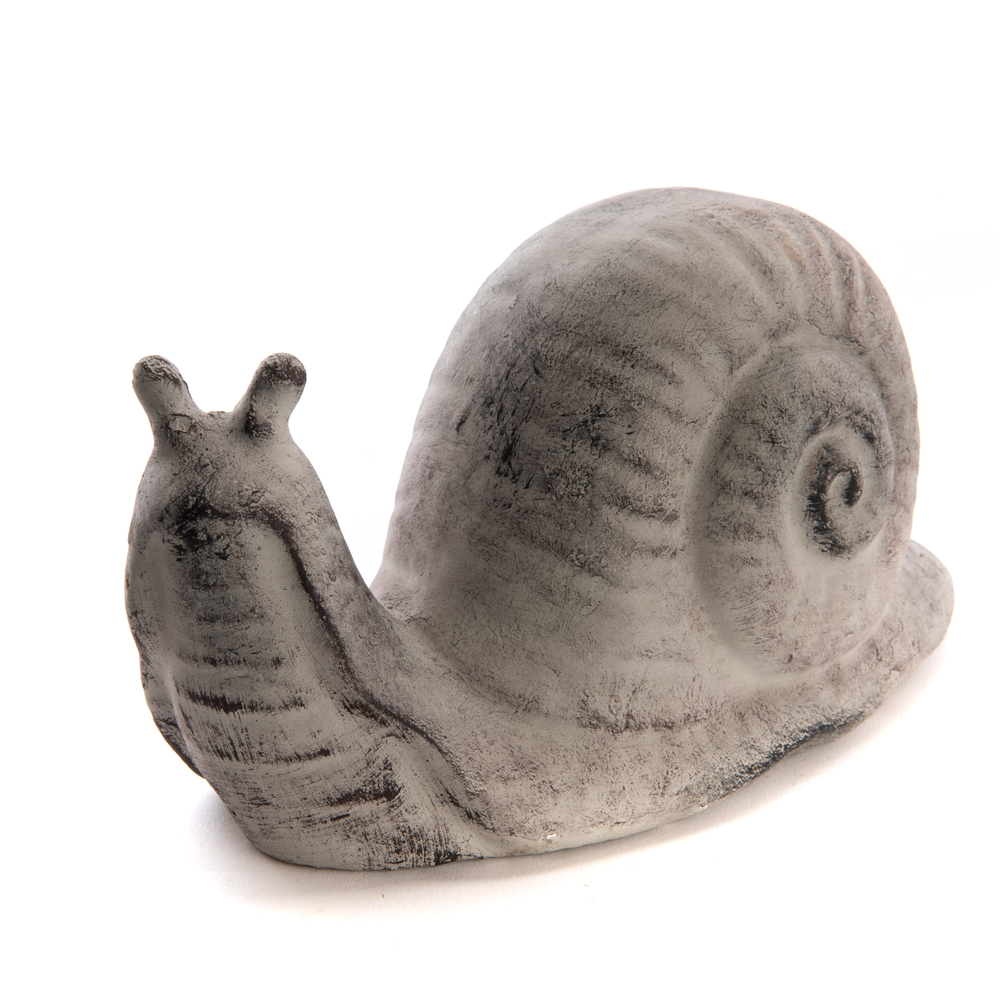 Statue escargot en pierre - L.22xl.10xH.11cm