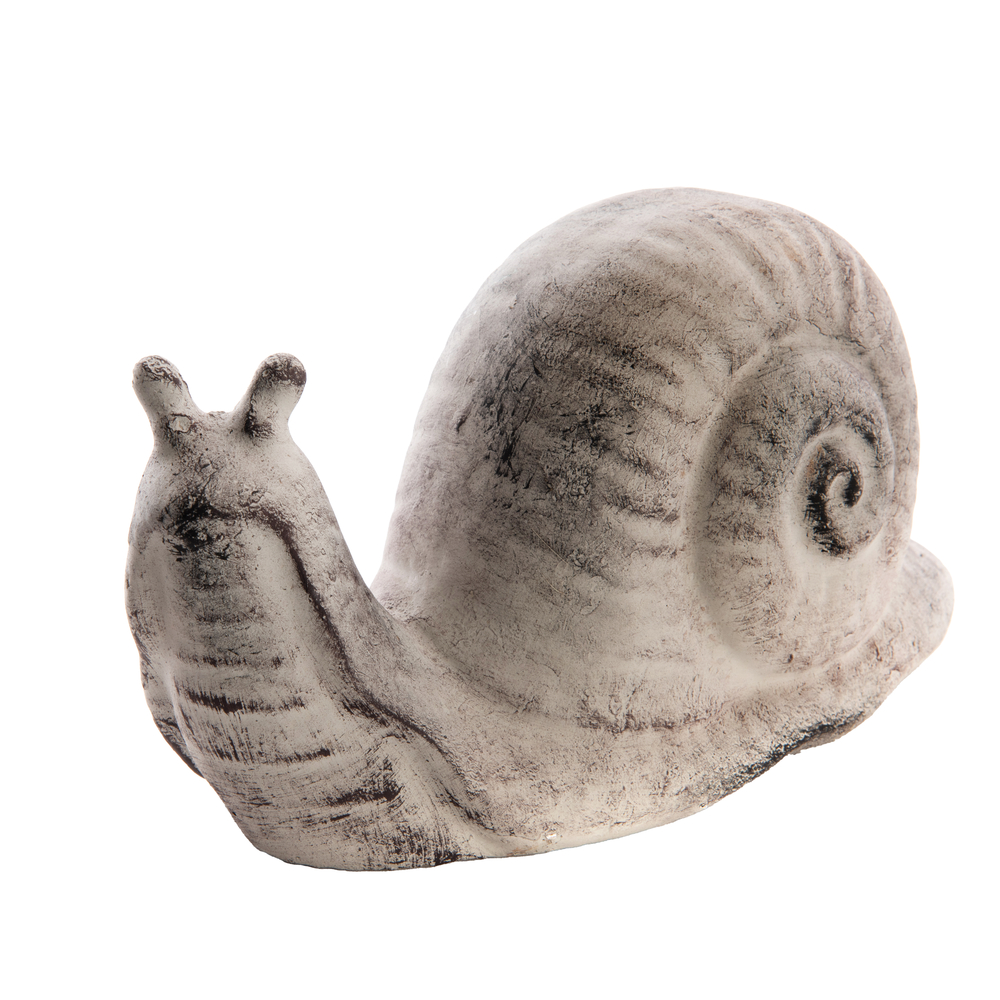 Statue escargot en pierre - L.22xl.10xH.11cm