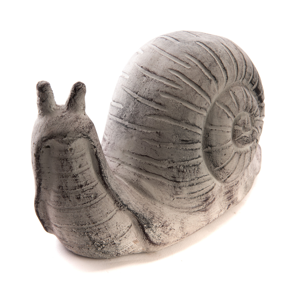 Statue escargot en pierre - L.26xl.11xH.13cm