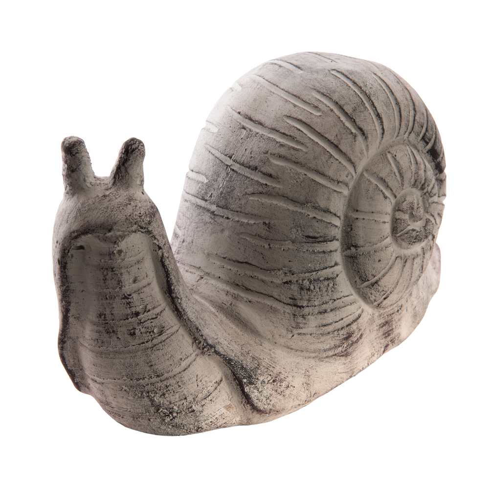 Statue escargot en pierre - L.26xl.11xH.13cm