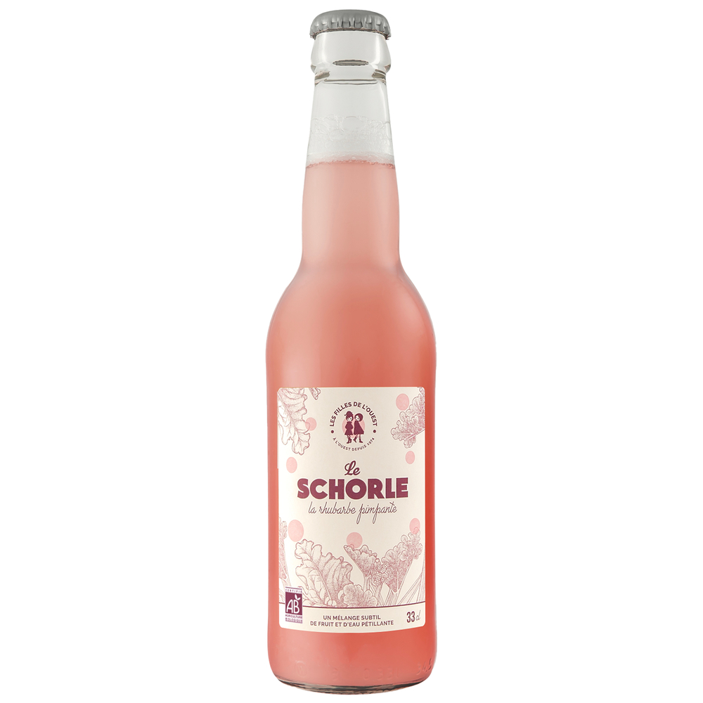 Boisson sans alcool, Schorle rhubarbe pimpante bio 33cl