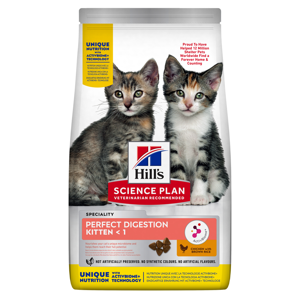 Croquettes Perfect Digestion kitten <lt/>1 poulet pour chaton 1.5kg
