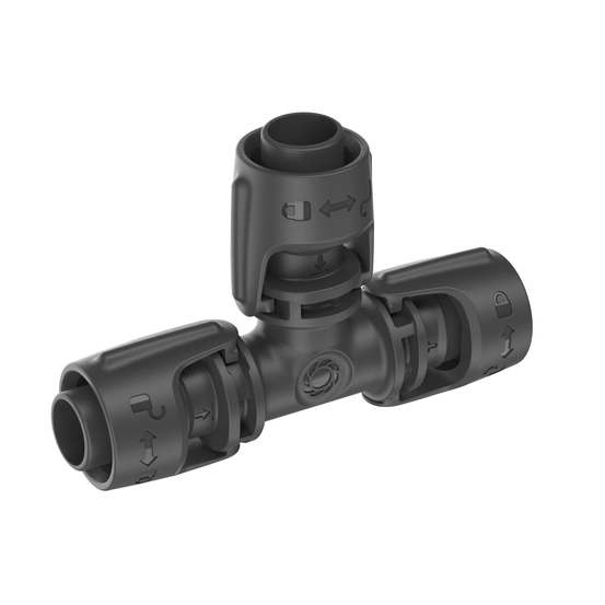 5 dérivations en T pour système arrosage: 13mm