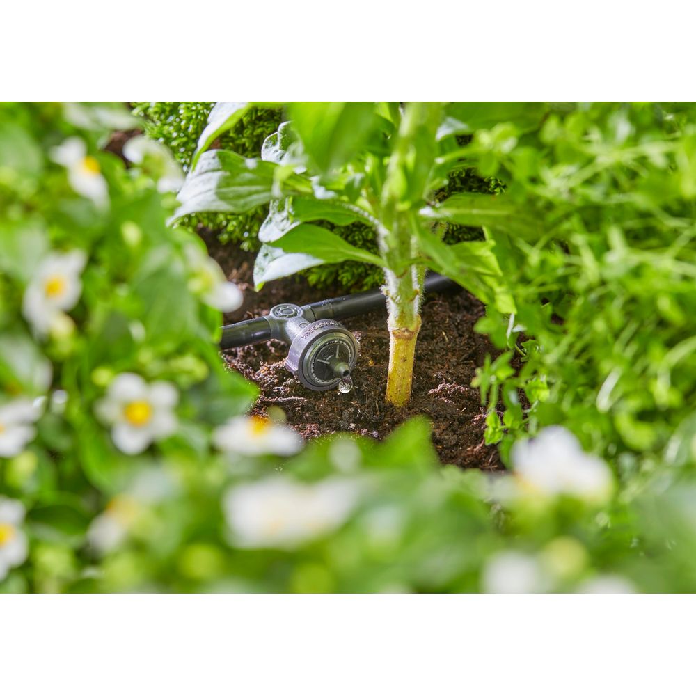 Goutteurs Ligne Gardena Micro Drip - 2L/H Régulation Pression - Lot De 10 - Pour Arrosage Ciblé Plantes