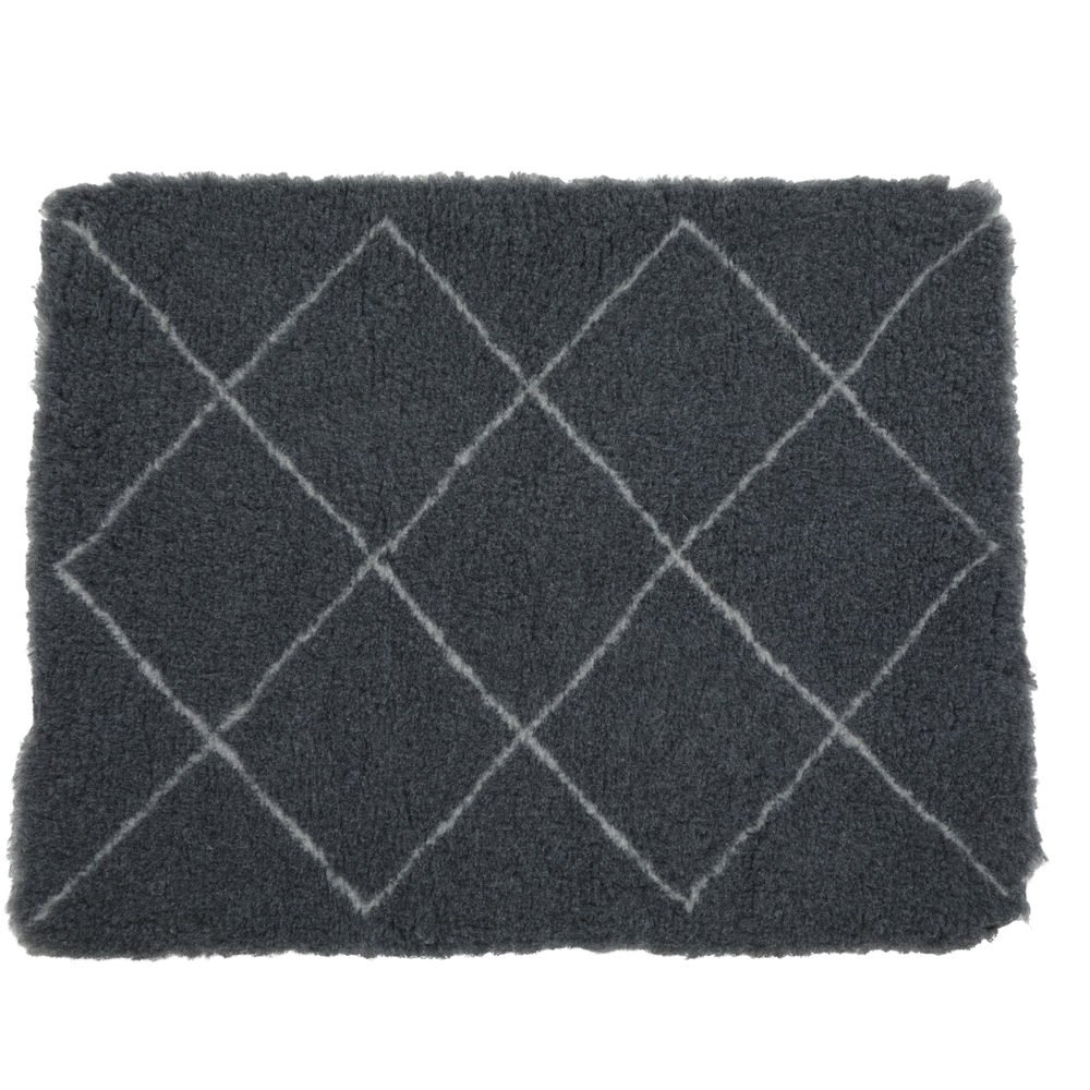 Tapis isolant berbère pour chien 75cm gris