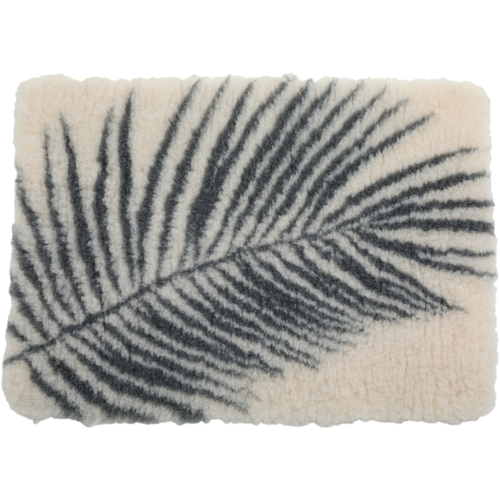 Tapis isolant végétal pour chien 75cm beige